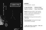 ON SALE! Zenith series - Cancer zodiac star constellation spinner pendant