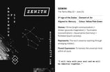 ON SALE! Zenith series - Gemini zodiac star constellation spinner pendant