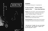 ON SALE! Zenith series - Scorpio zodiac star constellation spinner pendant